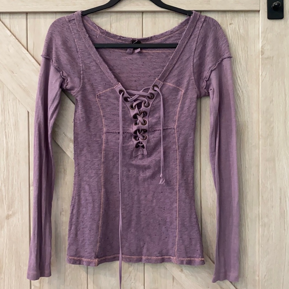 Free People XS long sleeve top